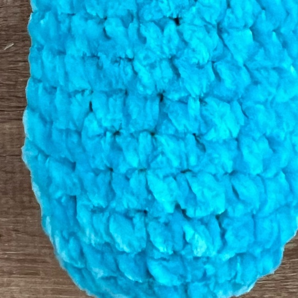 Hand Crafted Crochet Chill Pill Orange Blue Plush Super Soft Emotional Support - Picture 6 of 13